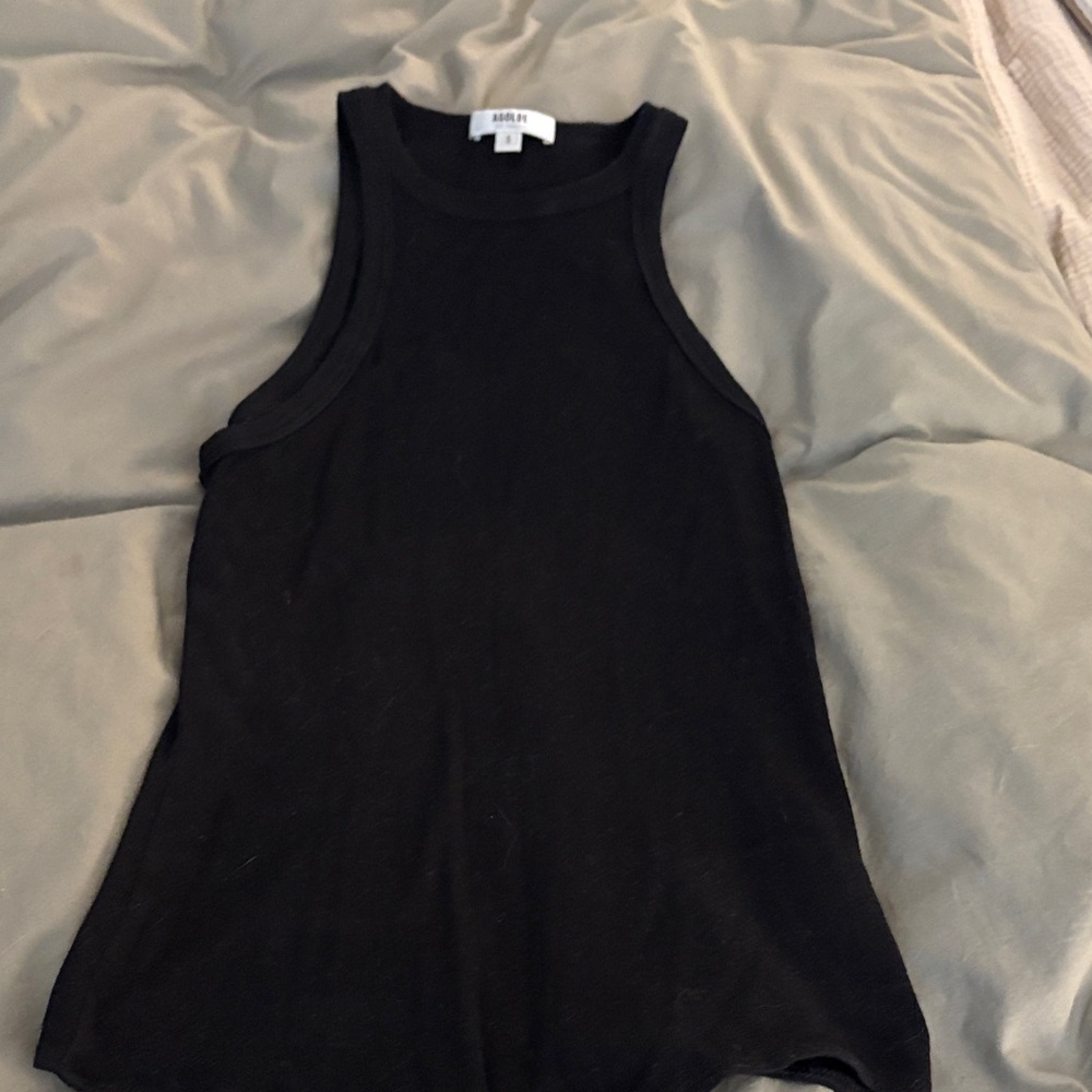 Agolde Rianne Black Sleeveless Bodysuit